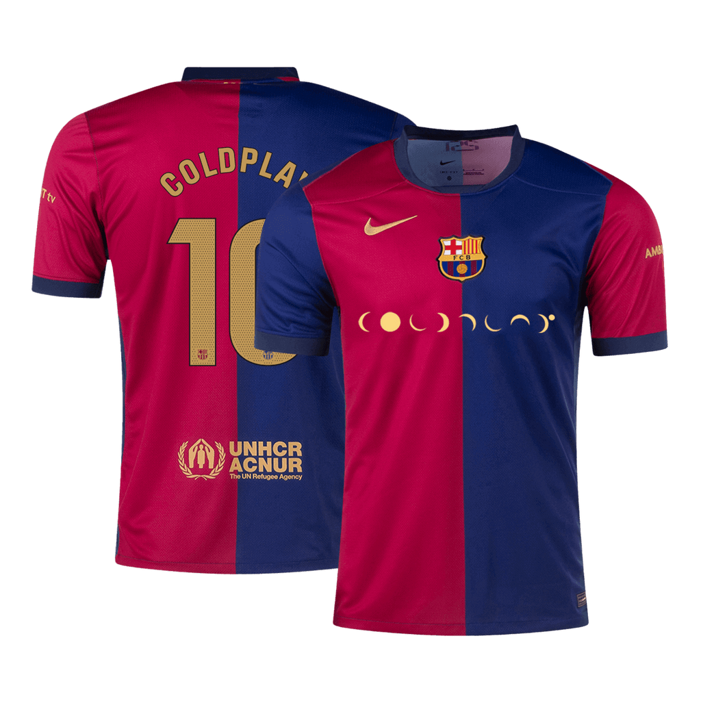 COLDPLAY #10 Barcelona Home Football Shirt 2024/25 - COLDPLAY