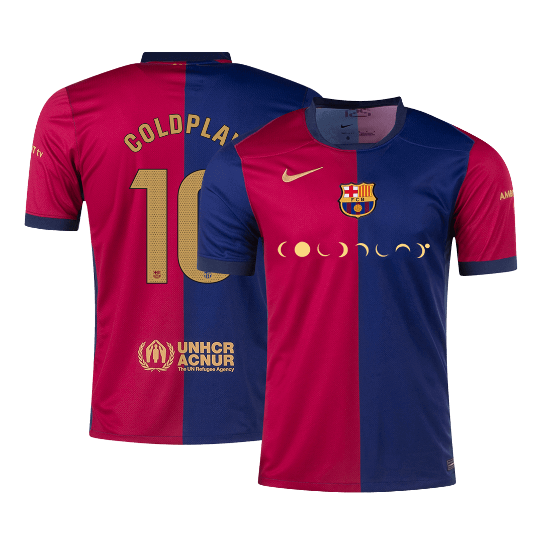 COLDPLAY #10 Barcelona Home Football Shirt 2024/25 - COLDPLAY