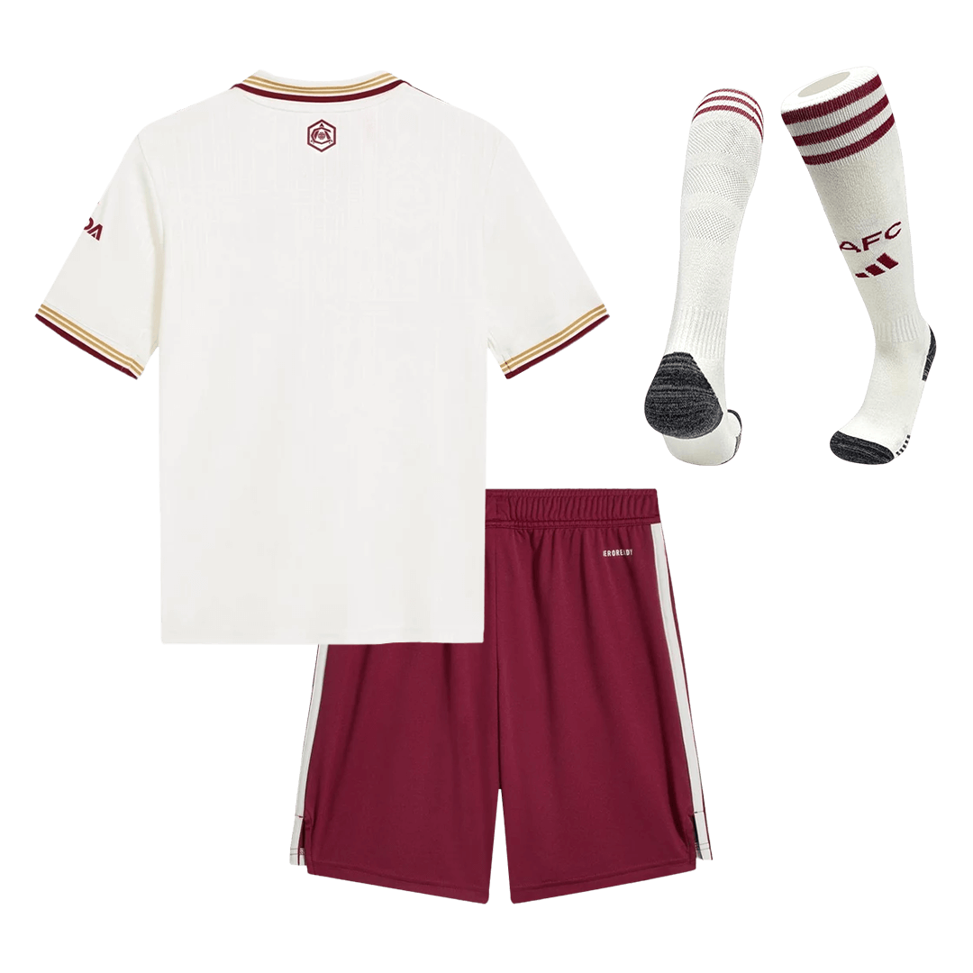 Kid's Arsenal Third Away Football Shirt Kit(Jersey+Shorts+Socks) 2025/26