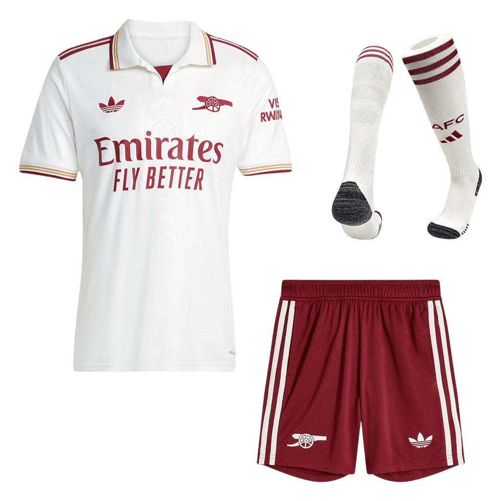 Arsenal Third Away Football Shirt Kit(Jersey+Shorts+Socks) 2025/26