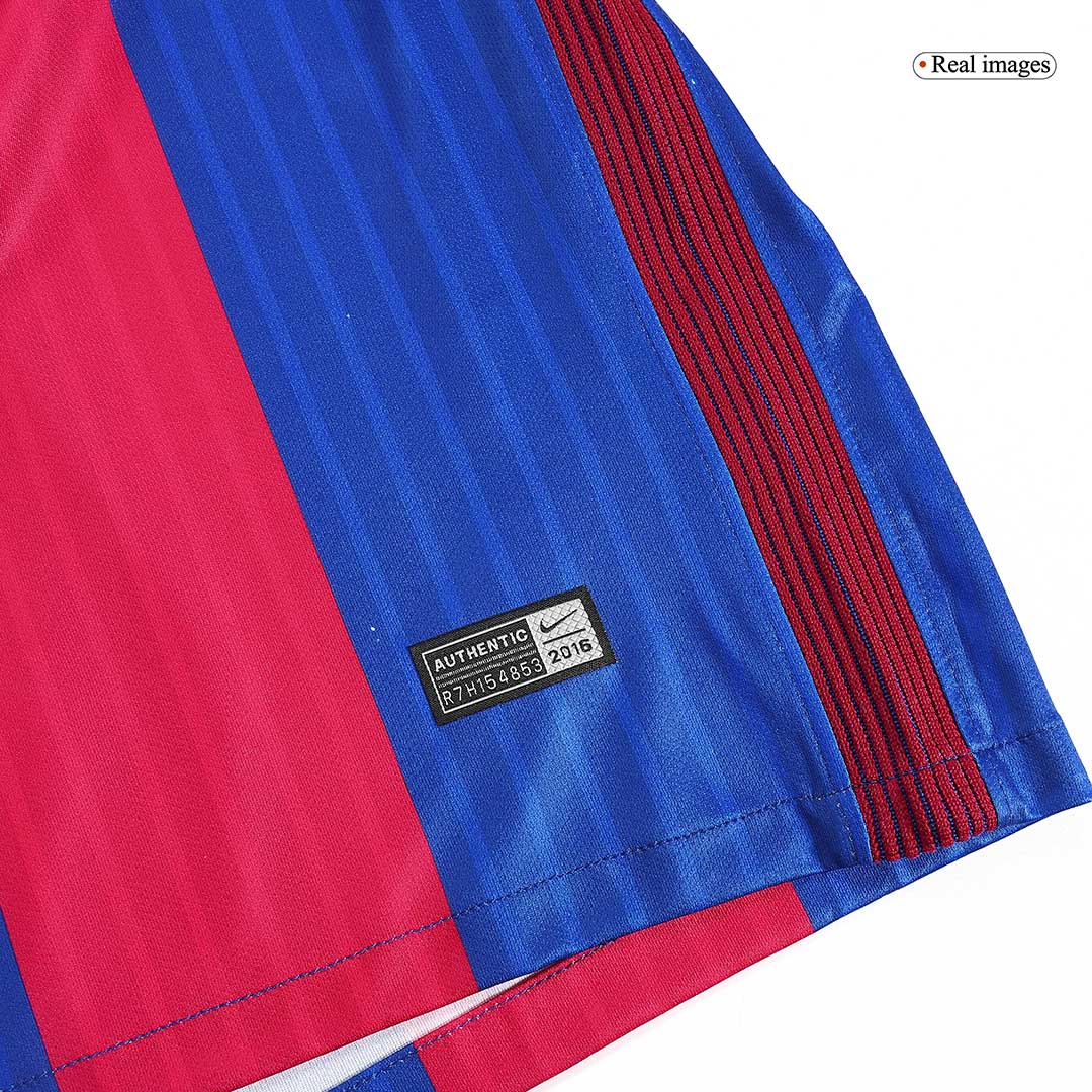 MESSI #10 Retro 2016/17 Barcelona Home Soccer Jersey Red&Blue