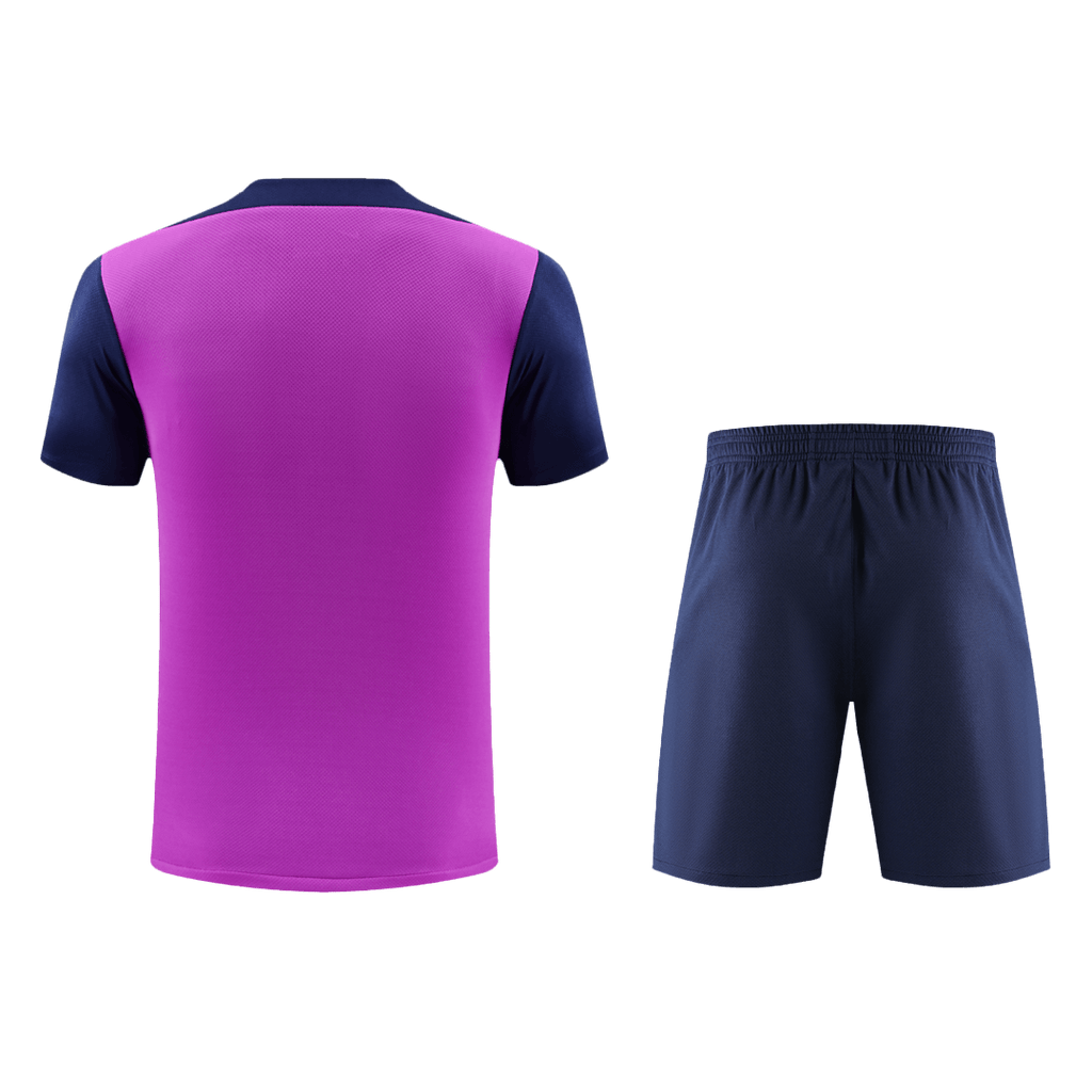 Barcelona Pre-Match Training Football Shirt Kit(Jersey+Shorts) 2025/26 Purple