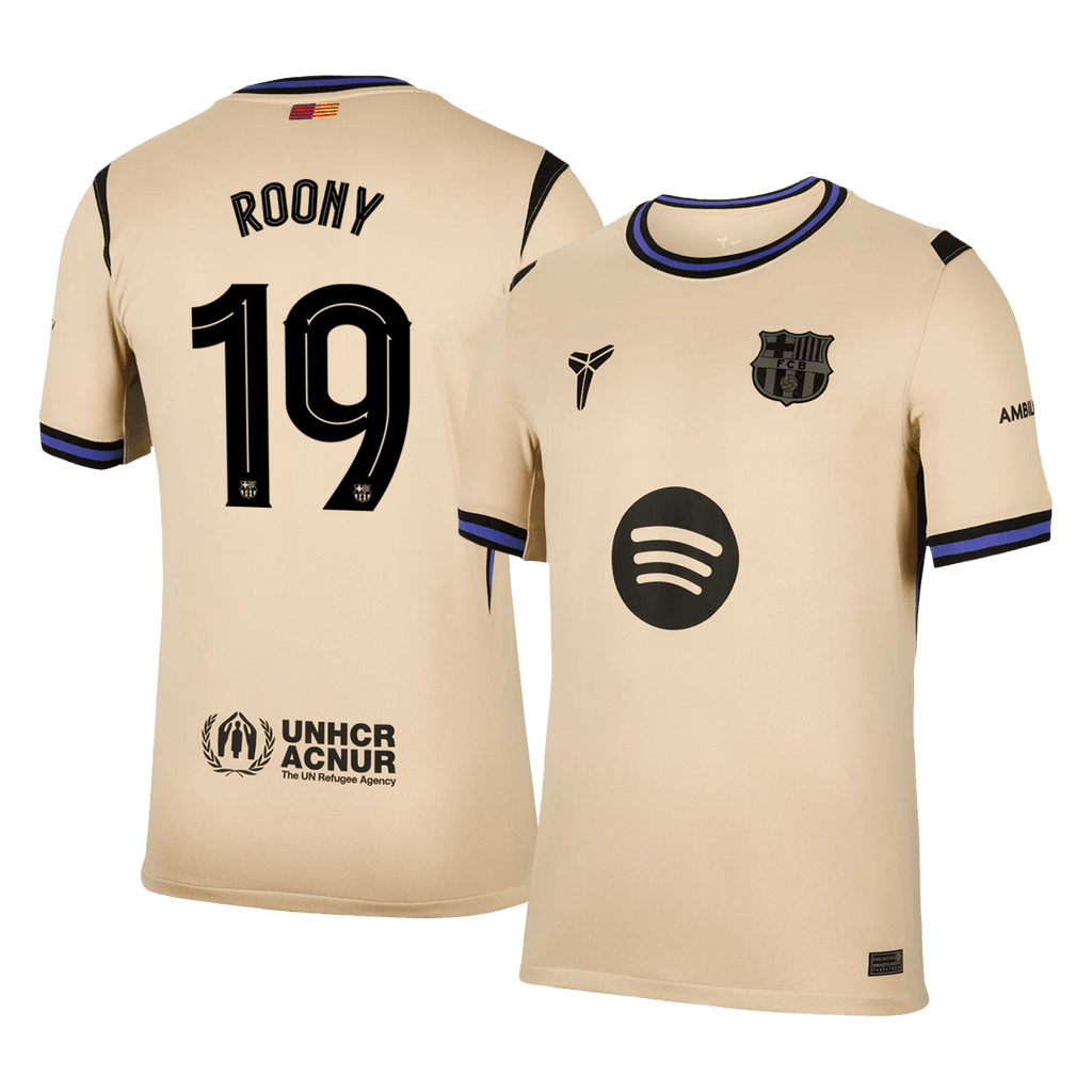 ROONY #19 Barcelona Away Football Shirt 2025/26—UCL