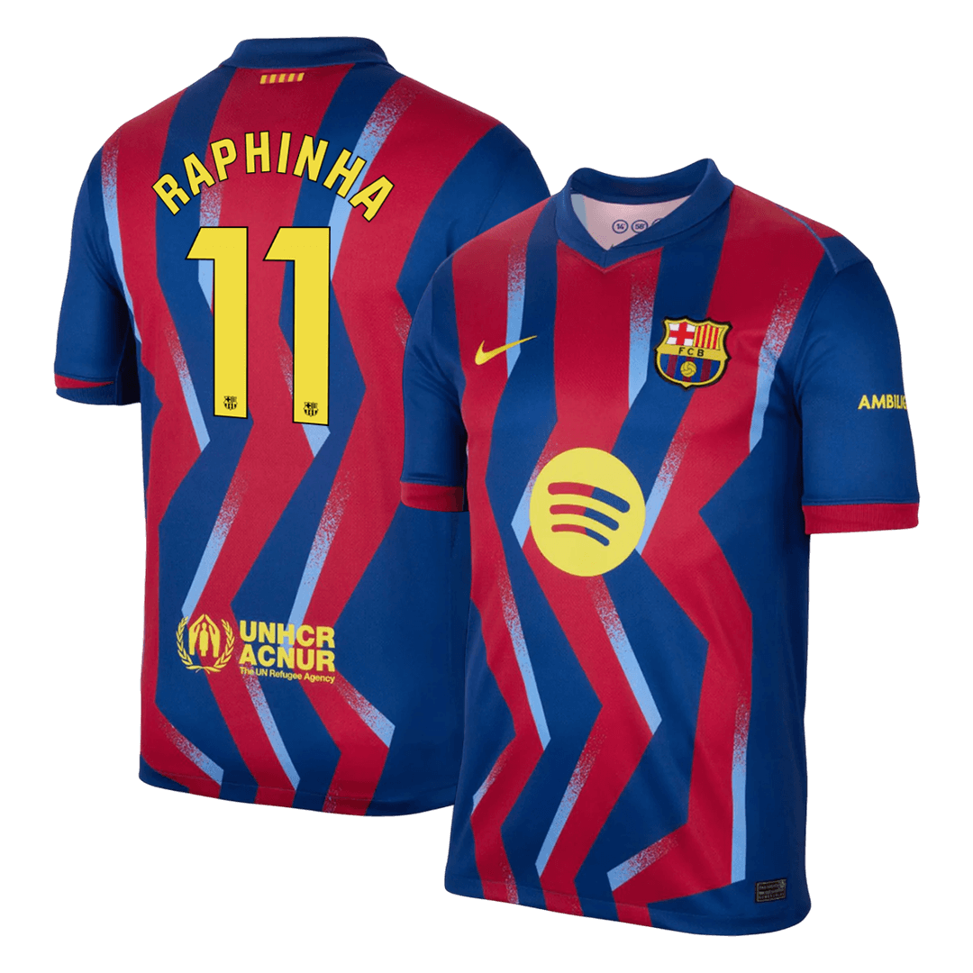 RAPHINHA #11 Barcelona Fourth Away Football Shirt 2025/26