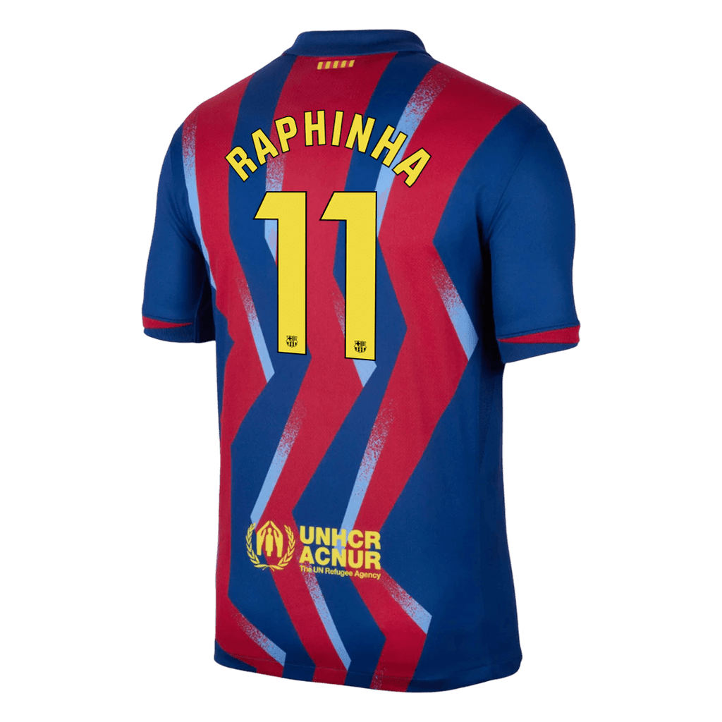 RAPHINHA #11 Barcelona Fourth Away Football Shirt 2025/26
