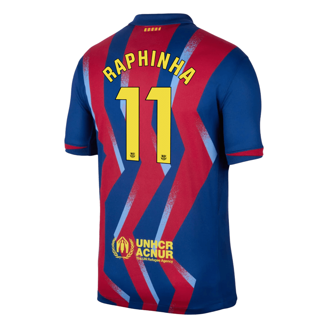 RAPHINHA #11 Barcelona Fourth Away Football Shirt 2025/26