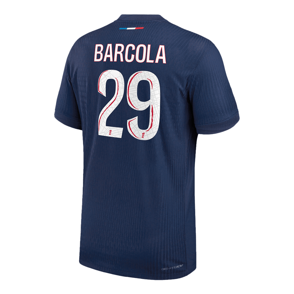 Player Version BARCOLA #29 PSG Home Football Shirt 2024/25 Navy
