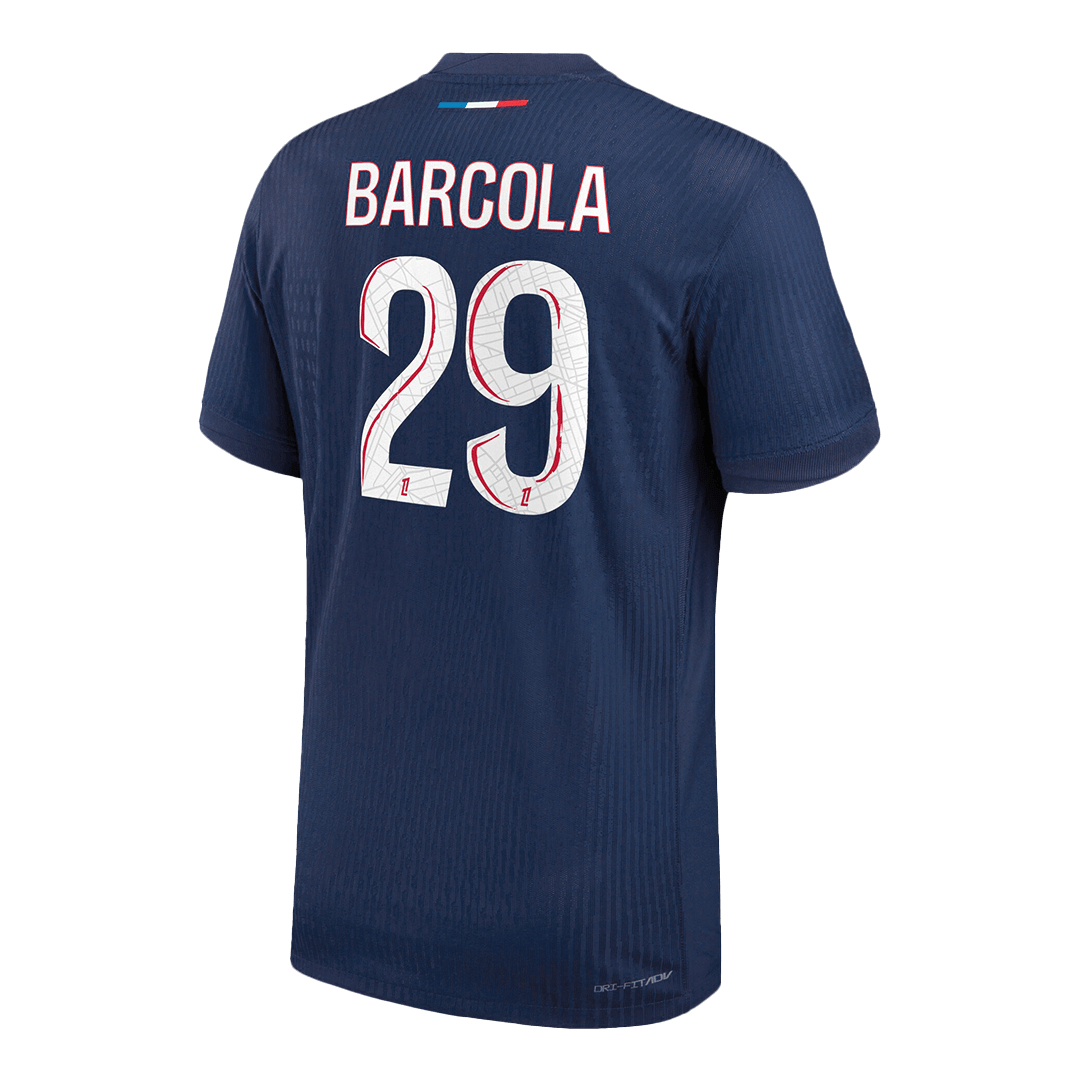 Player Version BARCOLA #29 PSG Home Football Shirt 2024/25 Navy