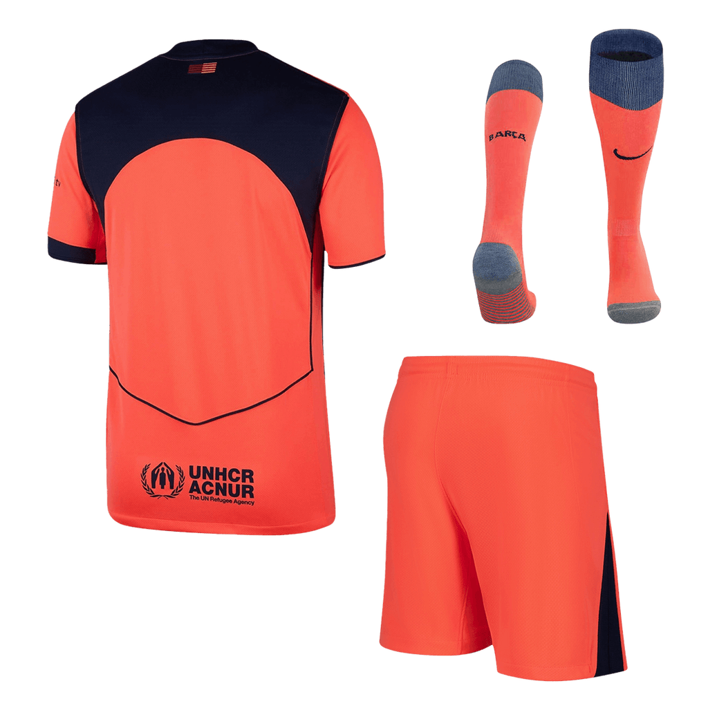 Barcelona Third Away Football Shirt Kit(Jersey+Shorts+Socks) 2025/26