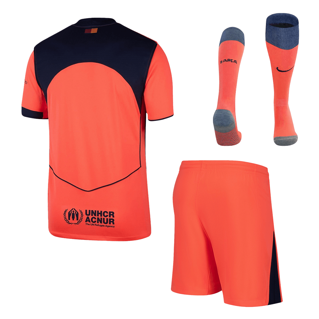 Barcelona Third Away Football Shirt Kit(Jersey+Shorts+Socks) 2025/26