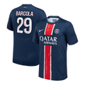 BARCOLA #29 PSG Home Football Shirt 2024/25 Navy