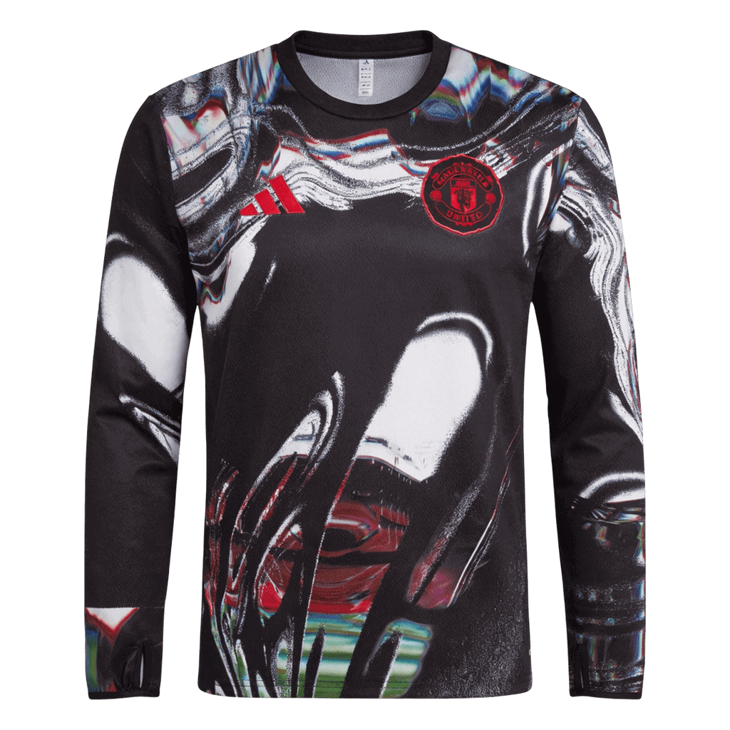 Manchester United Pre-Match Long Sleeve Football Shirt 2025/26
