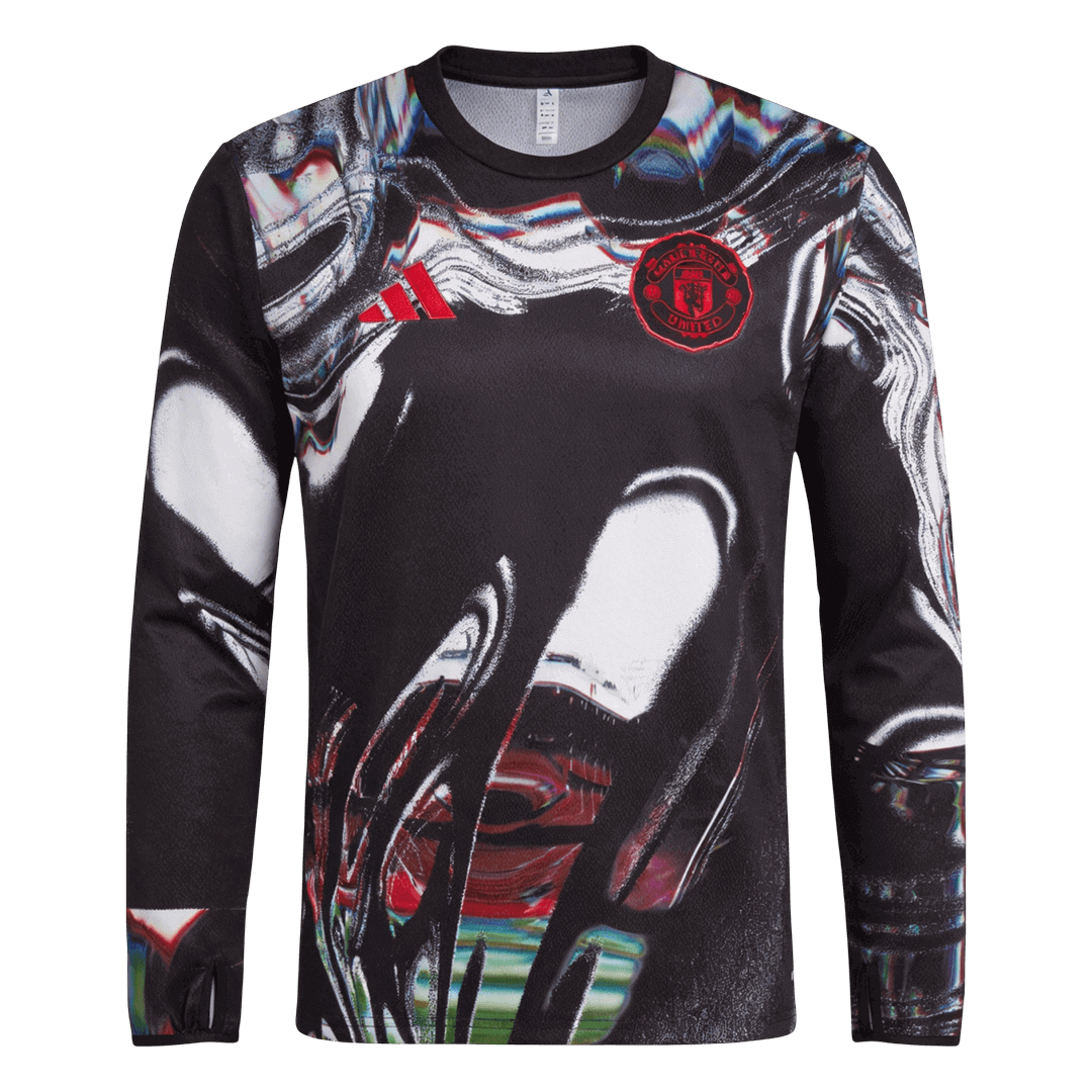 Manchester United Pre-Match Long Sleeve Football Shirt 2025/26