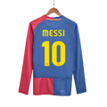 Retro MESSI #10 2008/09 Barcelona Home Long Sleeve Football Shirt - UCL Final