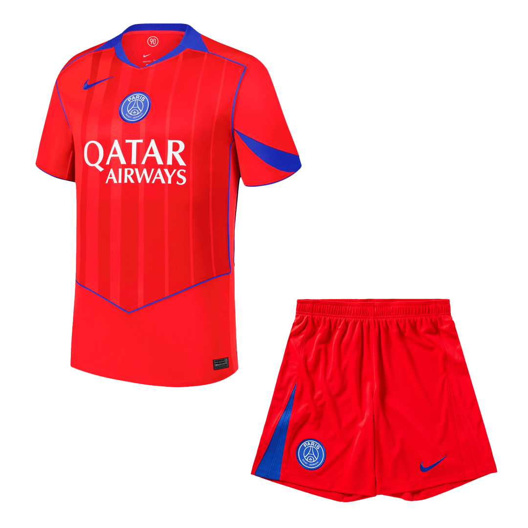PSG Third Away Football Shirt Kit(Jersey+Shorts) 2025/26