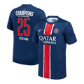 CHAMPIONS #25 PSG Home Football Shirt 2024/25 Navy - CHAMPIONS OF EUROPE