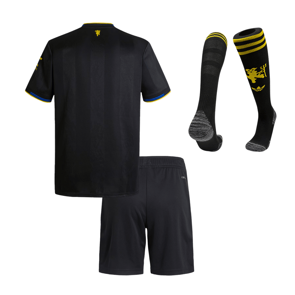 Kid's Manchester United Third Away Football Shirt Kit(Jersey+Shorts+Socks) 2025/26