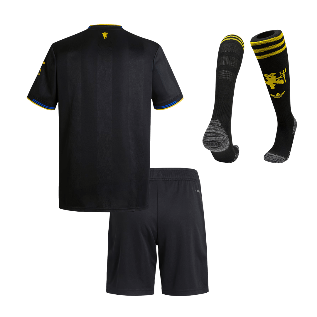 Kid's Manchester United Third Away Football Shirt Kit(Jersey+Shorts+Socks) 2025/26