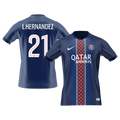 L.HERNANDEZ #21 PSG Home Football Shirt 2025/26