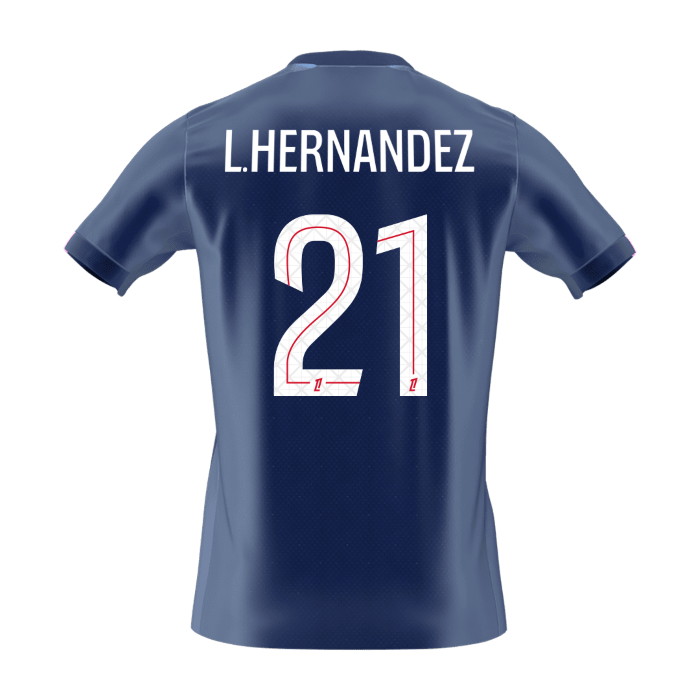 L.HERNANDEZ #21 PSG Home Football Shirt 2025/26