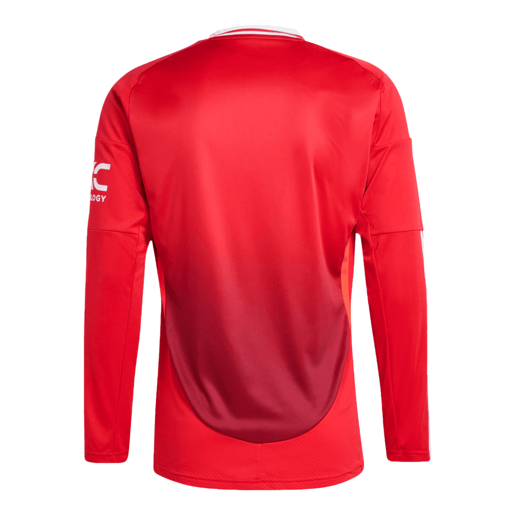 Manchester United Home Long Sleeve Football Shirt 2024/25