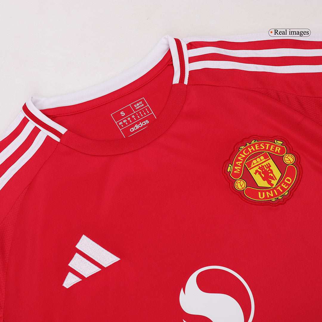 Manchester United Home Long Sleeve Football Shirt 2024/25