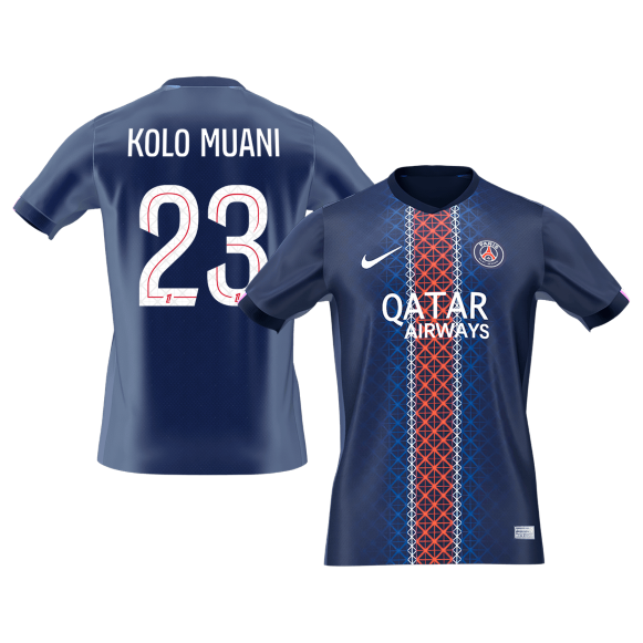 KOLO MUANI #23 PSG Home Football Shirt 2025/26