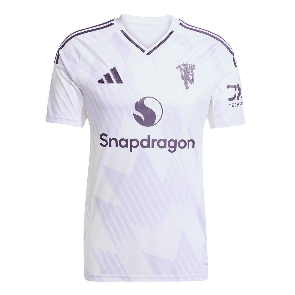 B.FERNANDES #8 Manchester United Away Football Shirt 2025/26 White