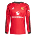 Manchester United Home Long Sleeve Football Shirt 2025/26 Red