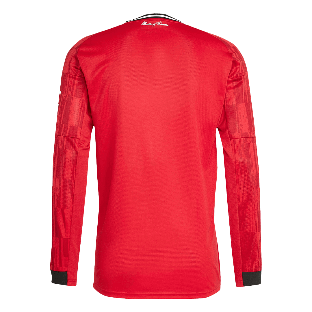 Manchester United Home Long Sleeve Football Shirt 2025/26 Red