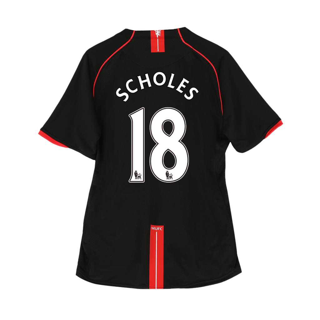 Retro SCHOLES #18 2007/08 Manchester United Away Football Shirt