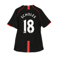 Retro SCHOLES #18 2007/08 Manchester United Away Football Shirt