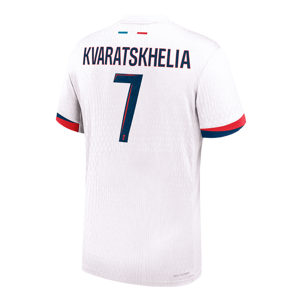 Player Version KVARATSKHELIA #7 PSG Away Football Shirt 2024/25 White