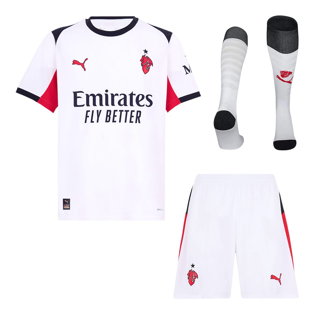 AC Milan Away Football Shirt Kit(Jersey+Shorts+Socks) 2025/26