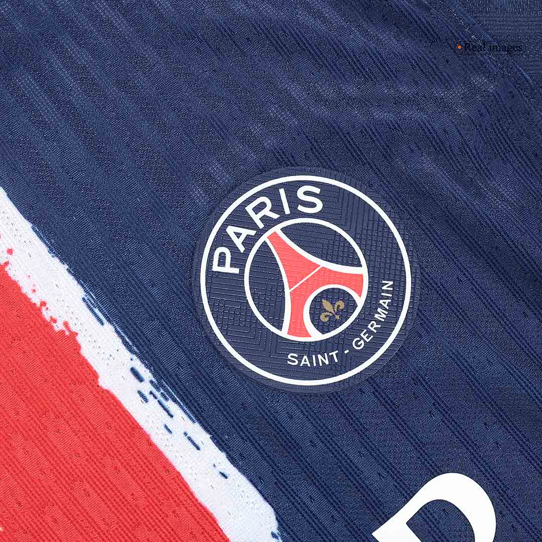 Player Version KVARATSKHELIA #7 PSG Home Football Shirt 2024/25 Navy - UCL