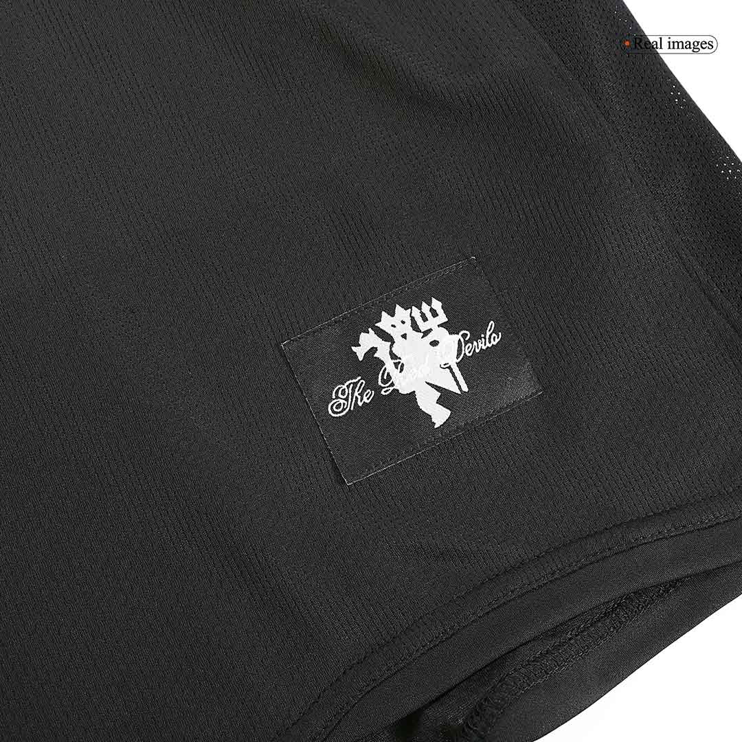 Retro RONALDO #7 2007/08 Manchester United Away Long Sleeve Football Shirt