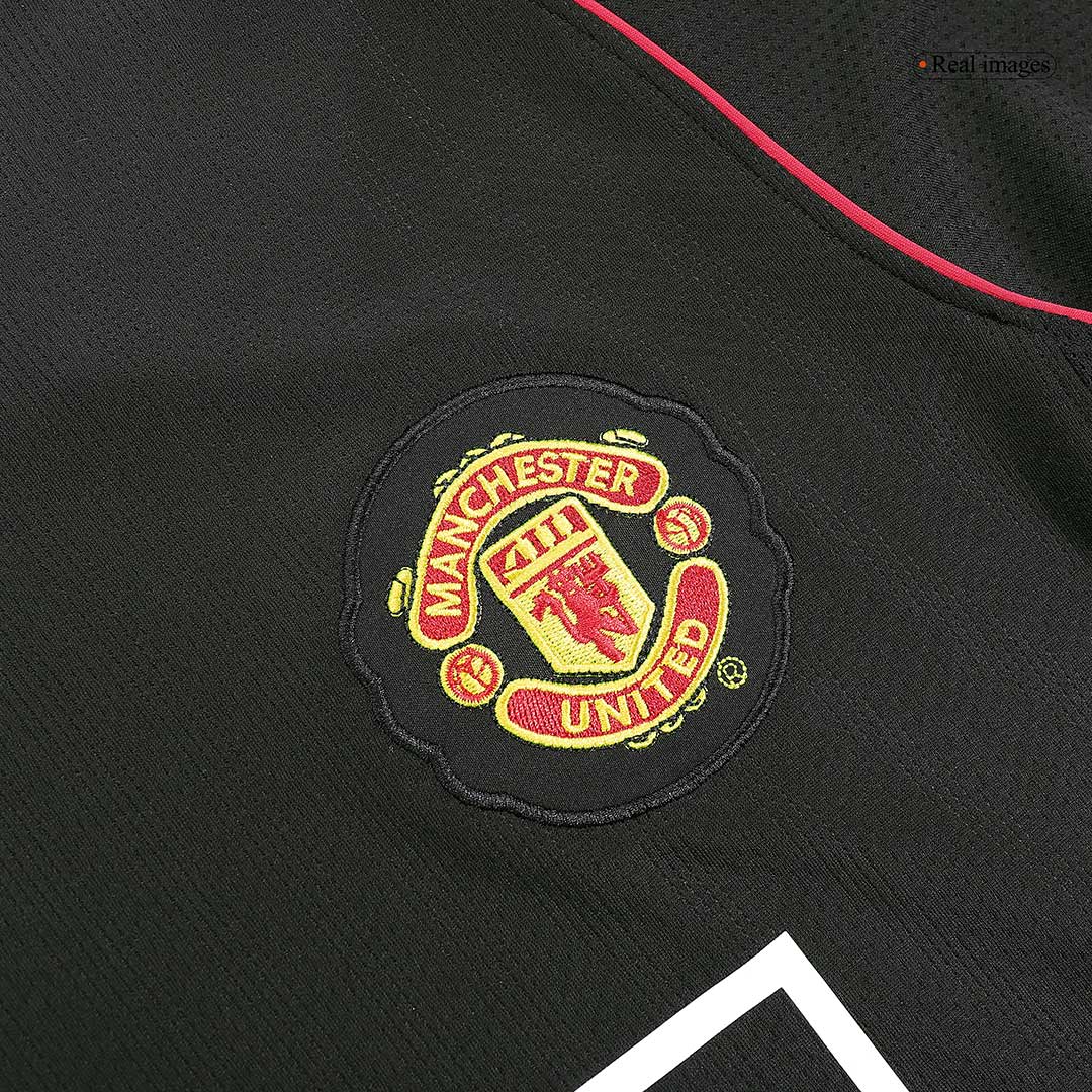 Retro RONALDO #7 2007/08 Manchester United Away Long Sleeve Football Shirt