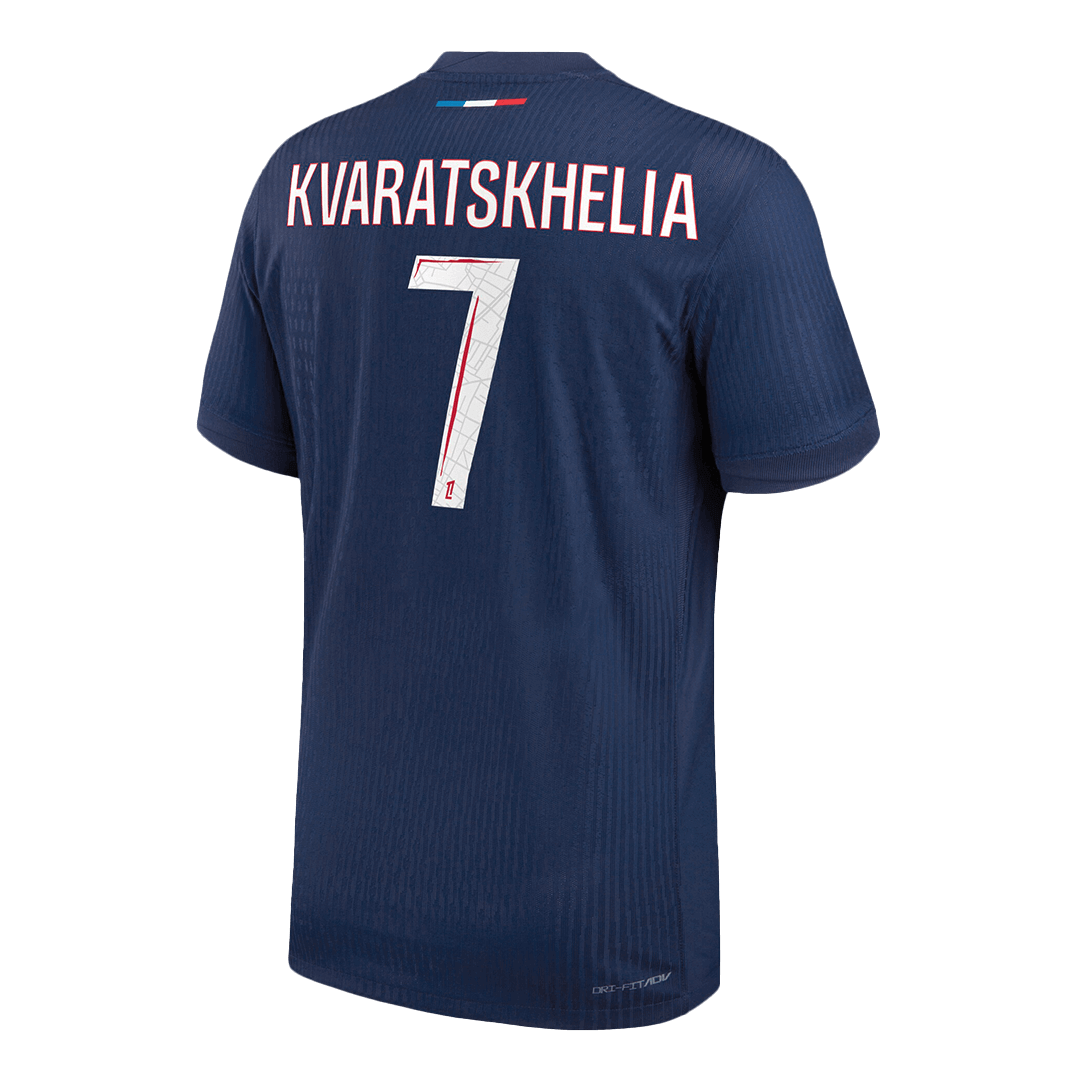 Player Version KVARATSKHELIA #7 PSG Home Football Shirt 2024/25 Navy