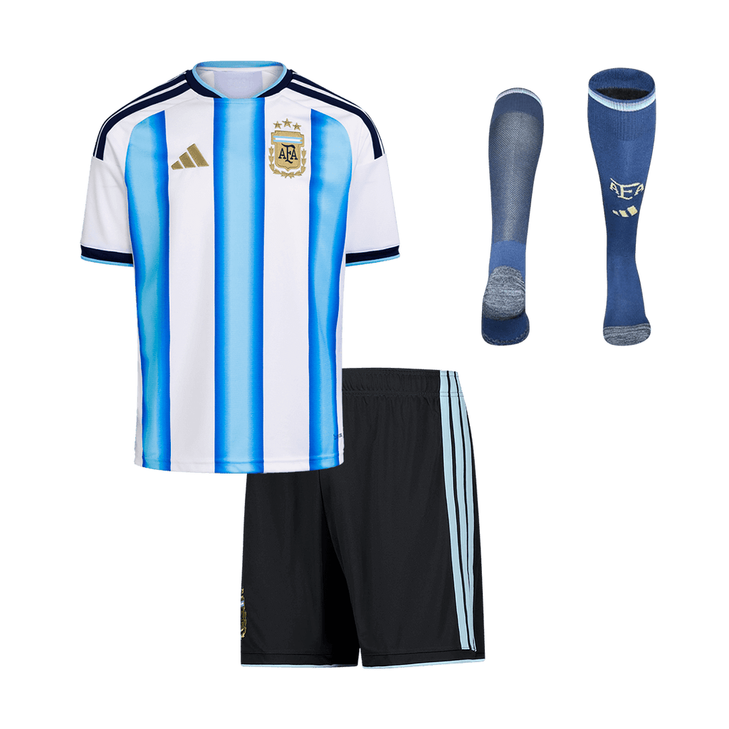 Kid's Argentina Home Football Shirt Kit(Jersey+Shorts+Socks) 2025/26