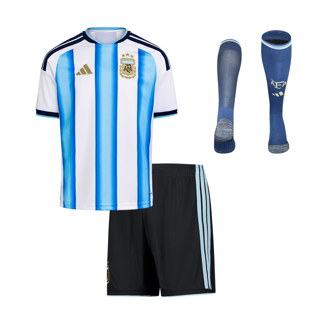 Kid's Argentina Home Football Shirt Kit(Jersey+Shorts+Socks) 2025/26
