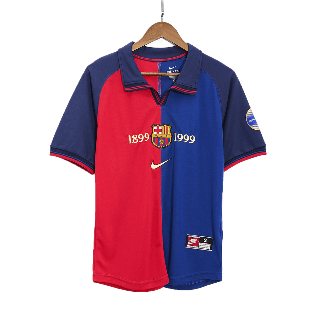 Retro 1999/00 Barcelona Home Football Shirt