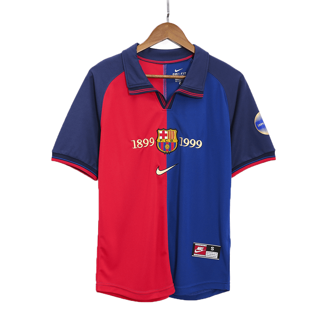 Retro 1999/00 Barcelona Home Football Shirt