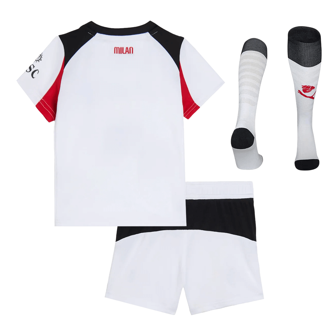 Kid's AC Milan Away Football Shirt Kit(Jersey+Shorts+Socks) 2025/26