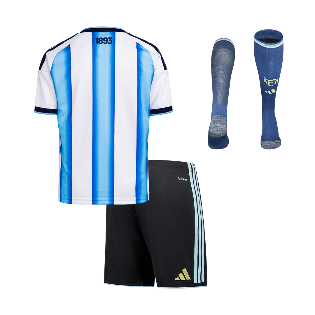 Kid's Argentina Home Football Shirt Kit(Jersey+Shorts+Socks) 2025/26