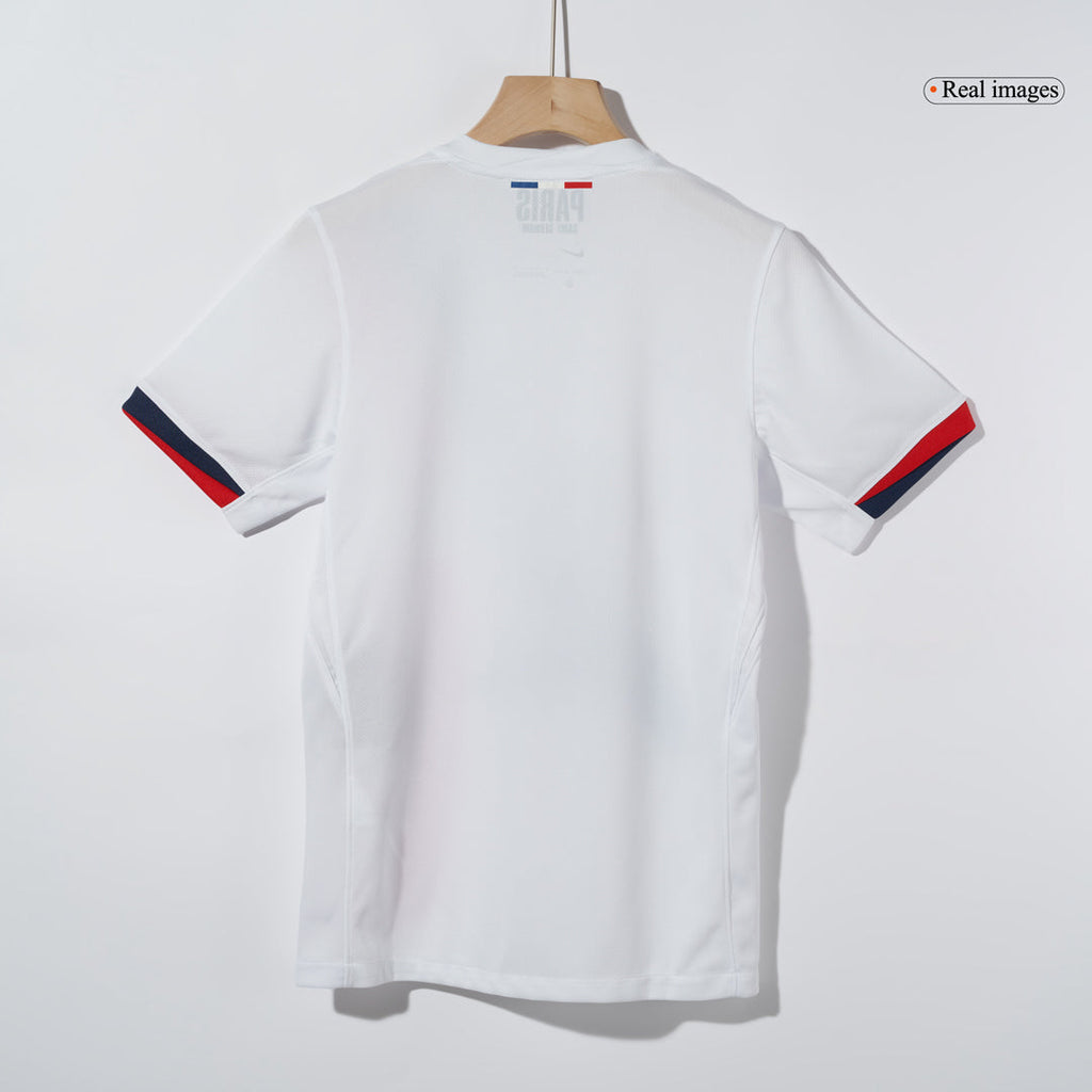 O.DEMBÉLÉ#10 PSG Away Football Shirt 2024/25 White - UCL