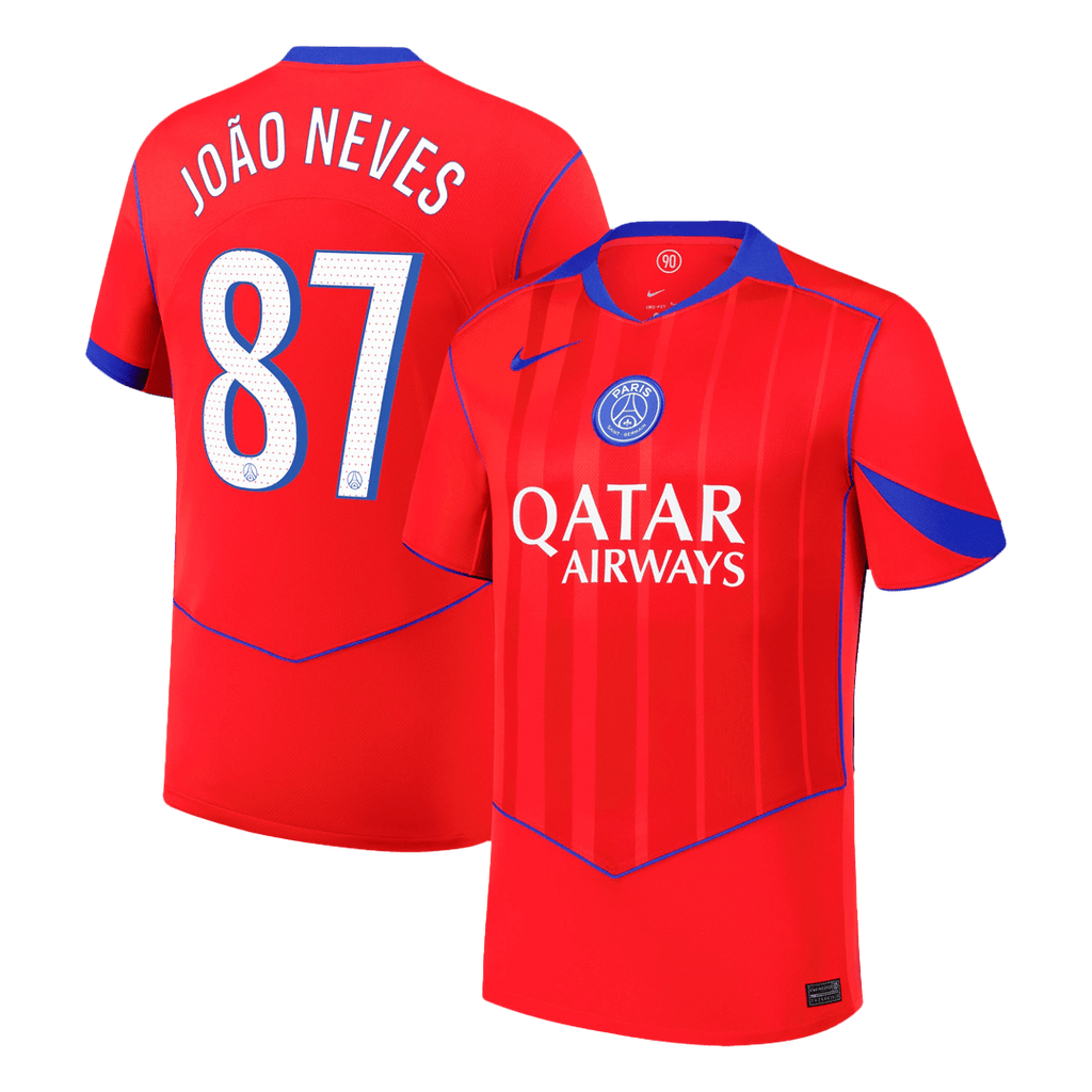 JOÃO NEVES #87 PSG Third Away Football Shirt 2025/26