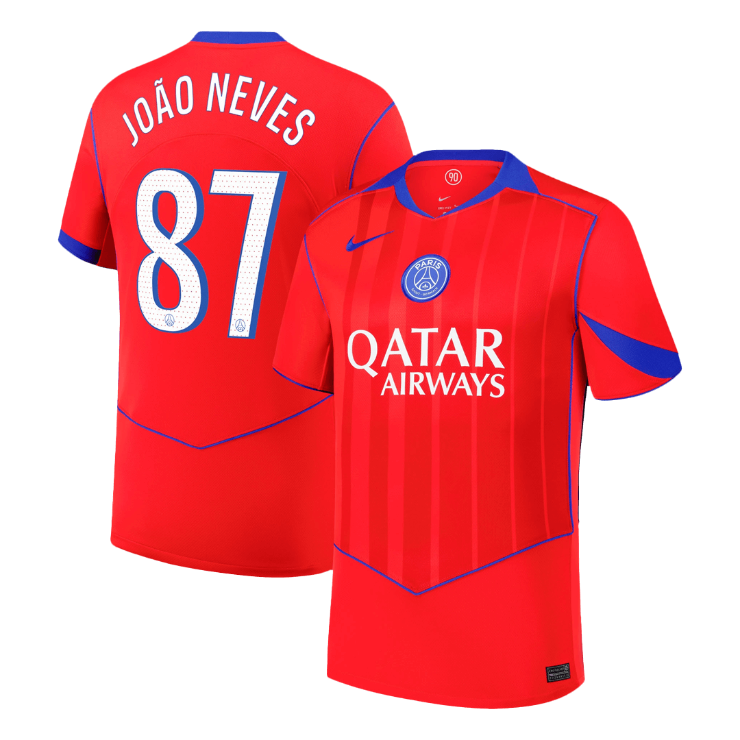 JOÃO NEVES #87 PSG Third Away Football Shirt 2025/26