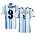 J.ÁLVAREZ #9 Argentina Home Football Shirt 2026
