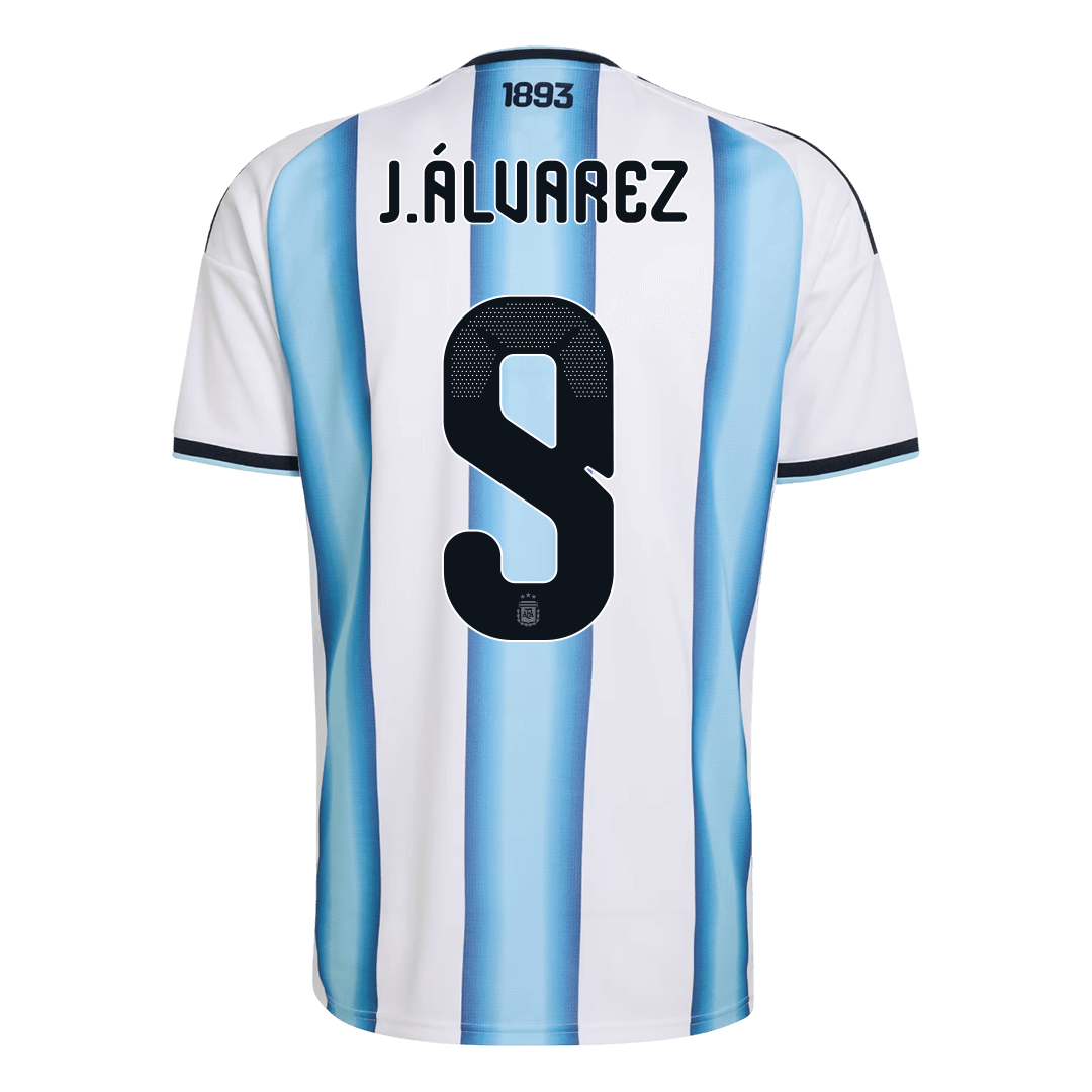 J.ÁLVAREZ #9 Argentina Home Football Shirt 2026