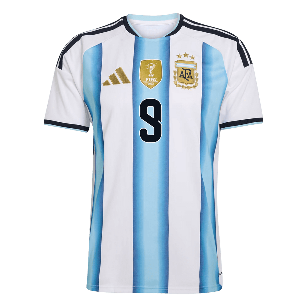 J.ÁLVAREZ #9 Argentina Home Football Shirt 2026